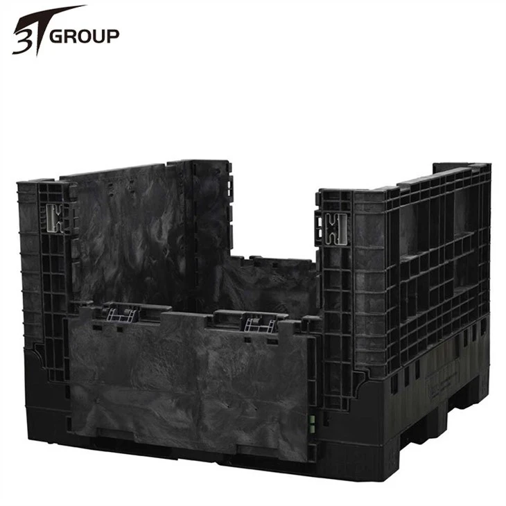 45 x 48 x 34 Solid Floor Collapsible Bulk Container 2 Doors factory