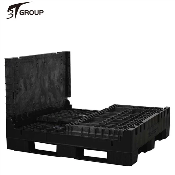 CHEAP 45 x 48 x 34 Solid Floor Collapsible Bulk Container 2 Doors